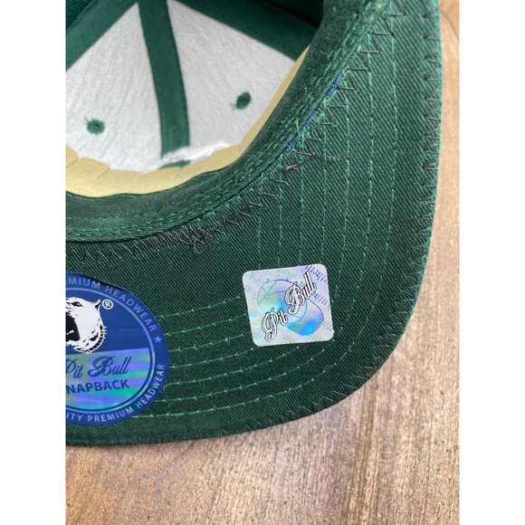Pit Bull Mens Custom Green Bay Packers Snap Back Hat One Size NFL Football NWT - Picture 5 of 6